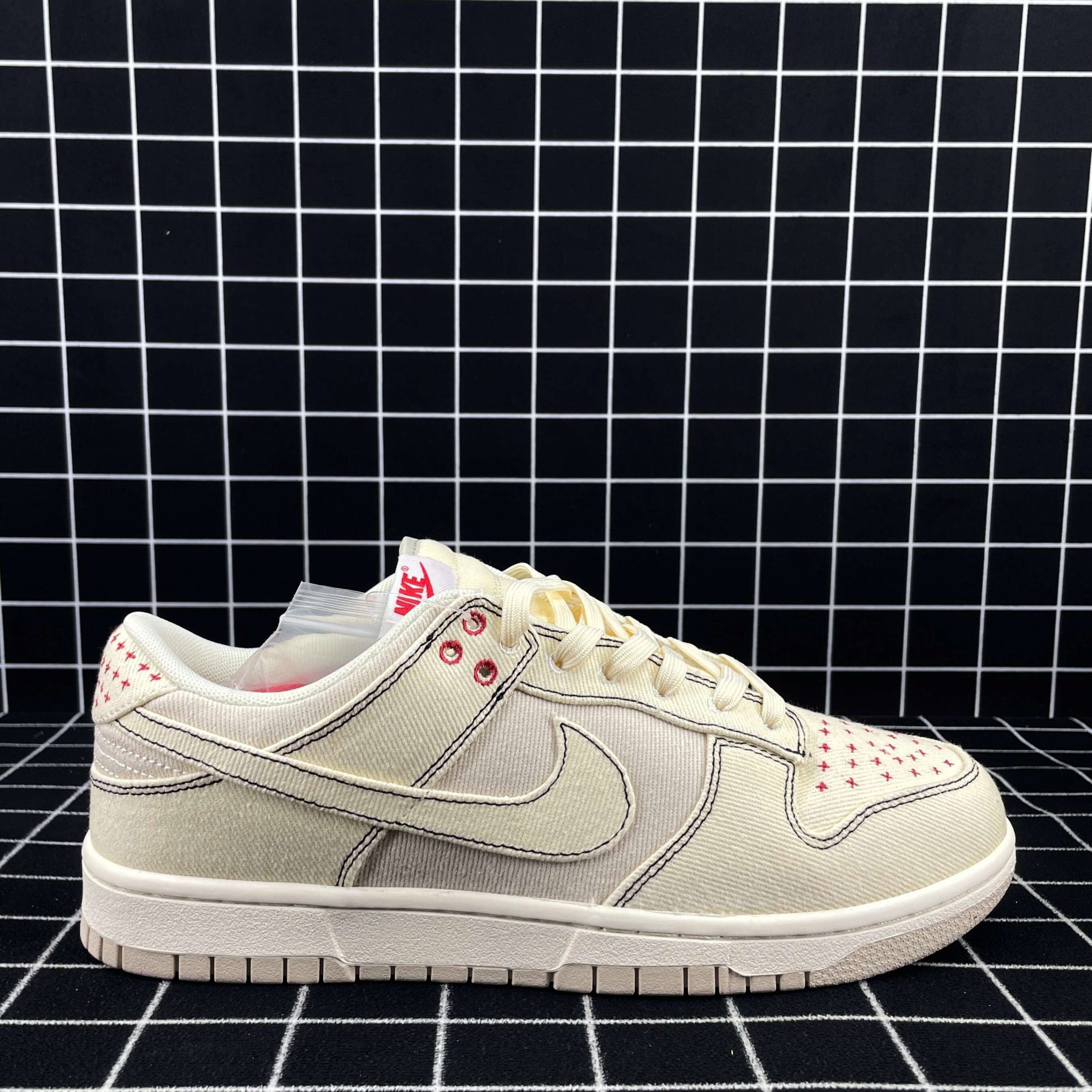 Nike Dunk Low Light Orewood Brown Sashiko Replica