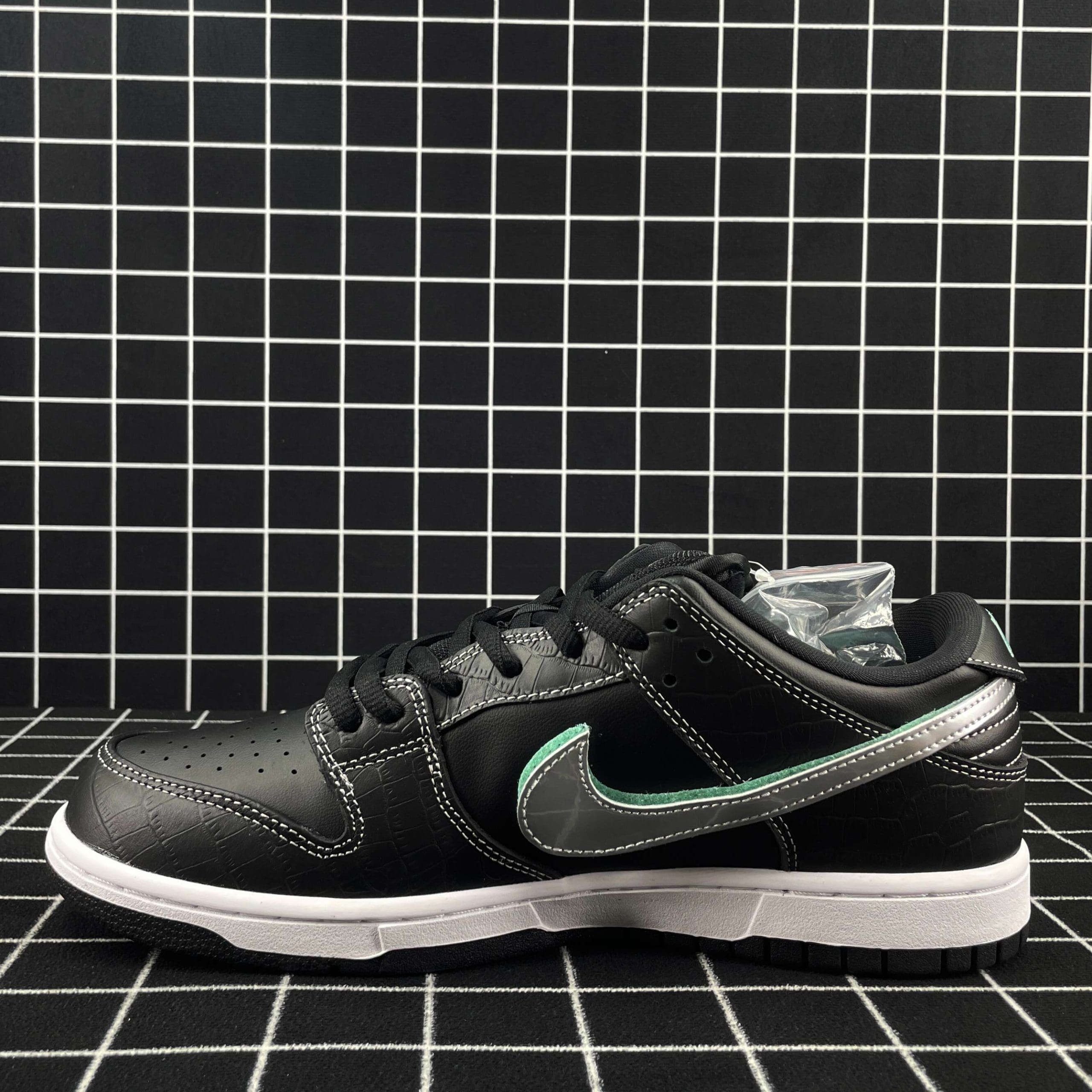nike sb dunk low diamond S*pply co black diamond replica