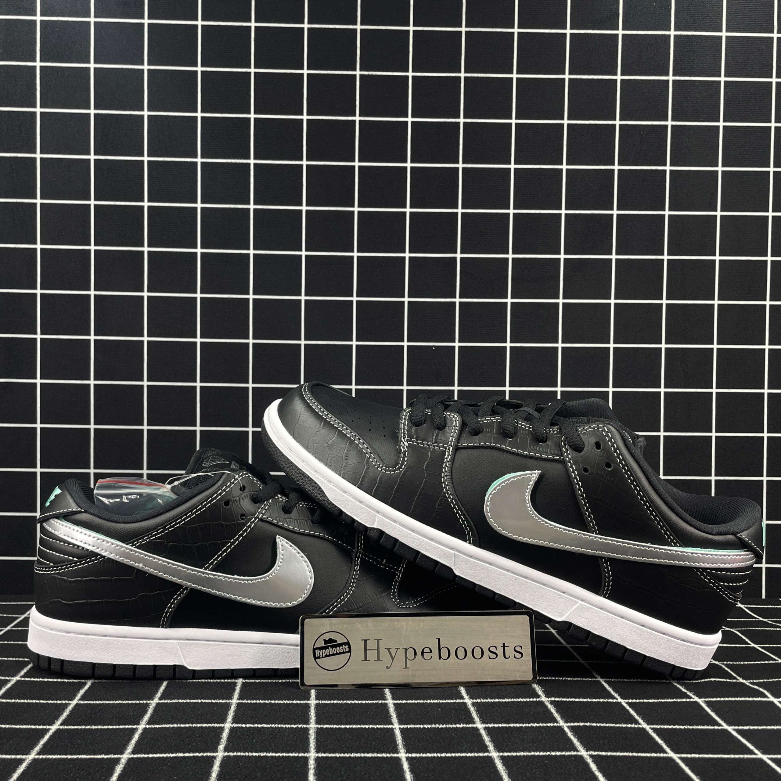 nike sb dunk low diamond S*pply co black diamond replica