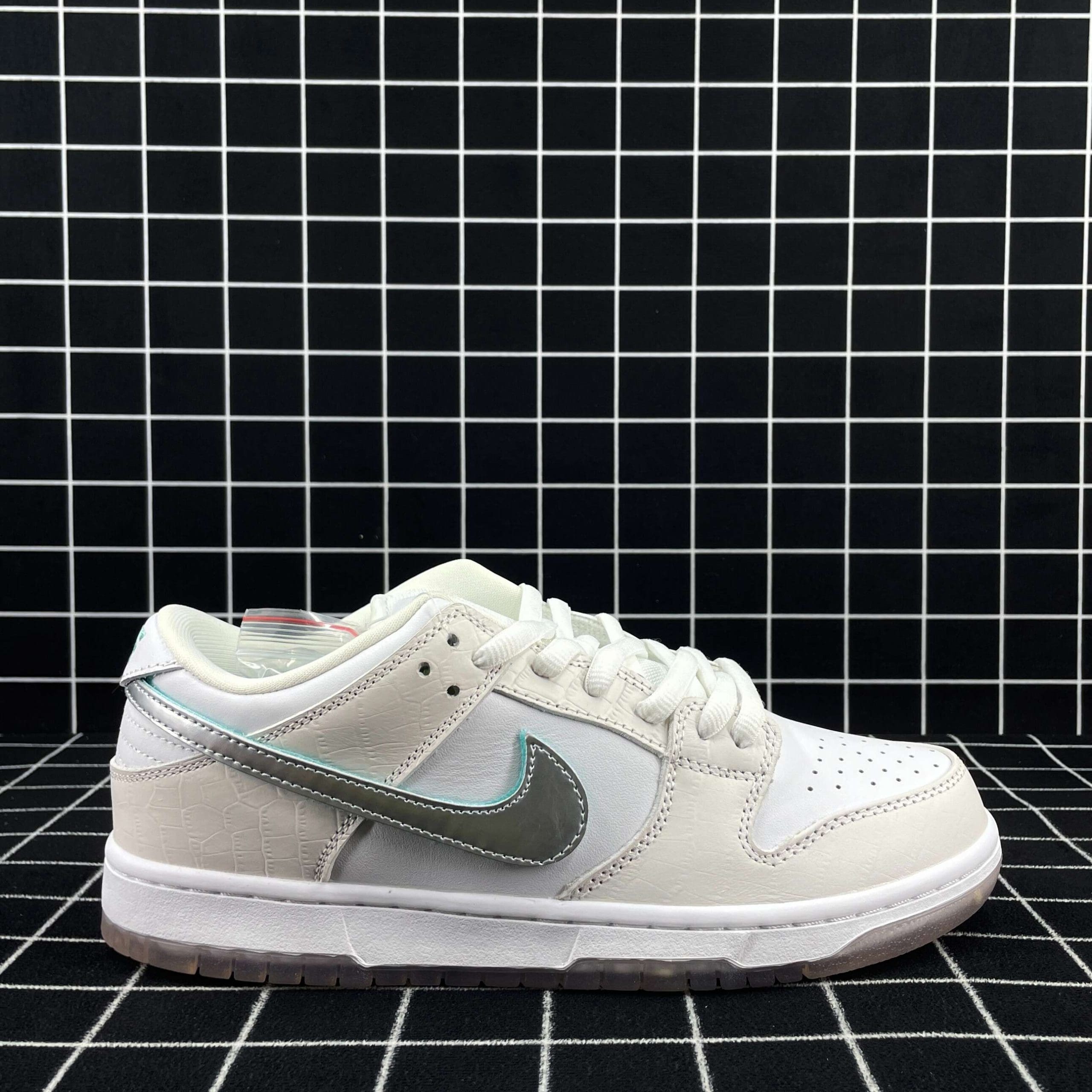 nike sb dunk low diamond S*pply co white diamond replica