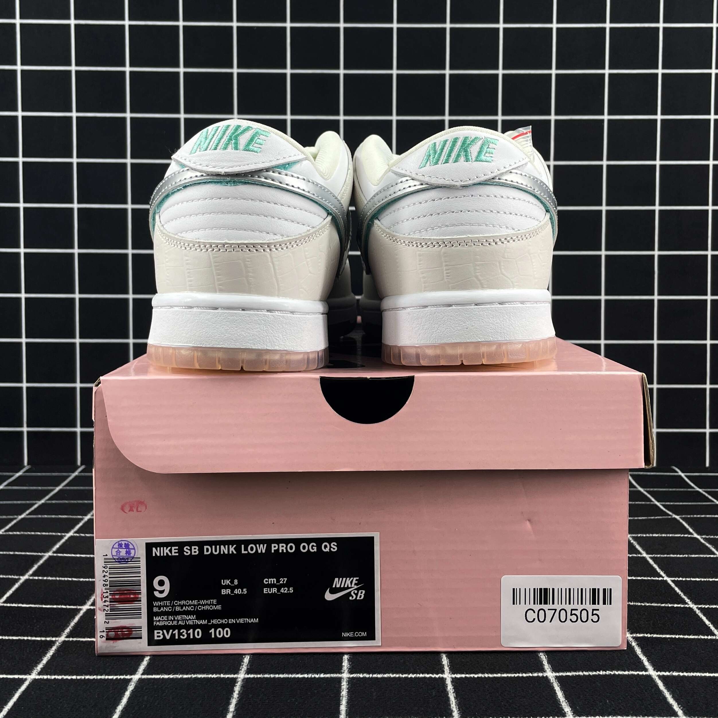 nike sb dunk low diamond S*pply co white diamond replica