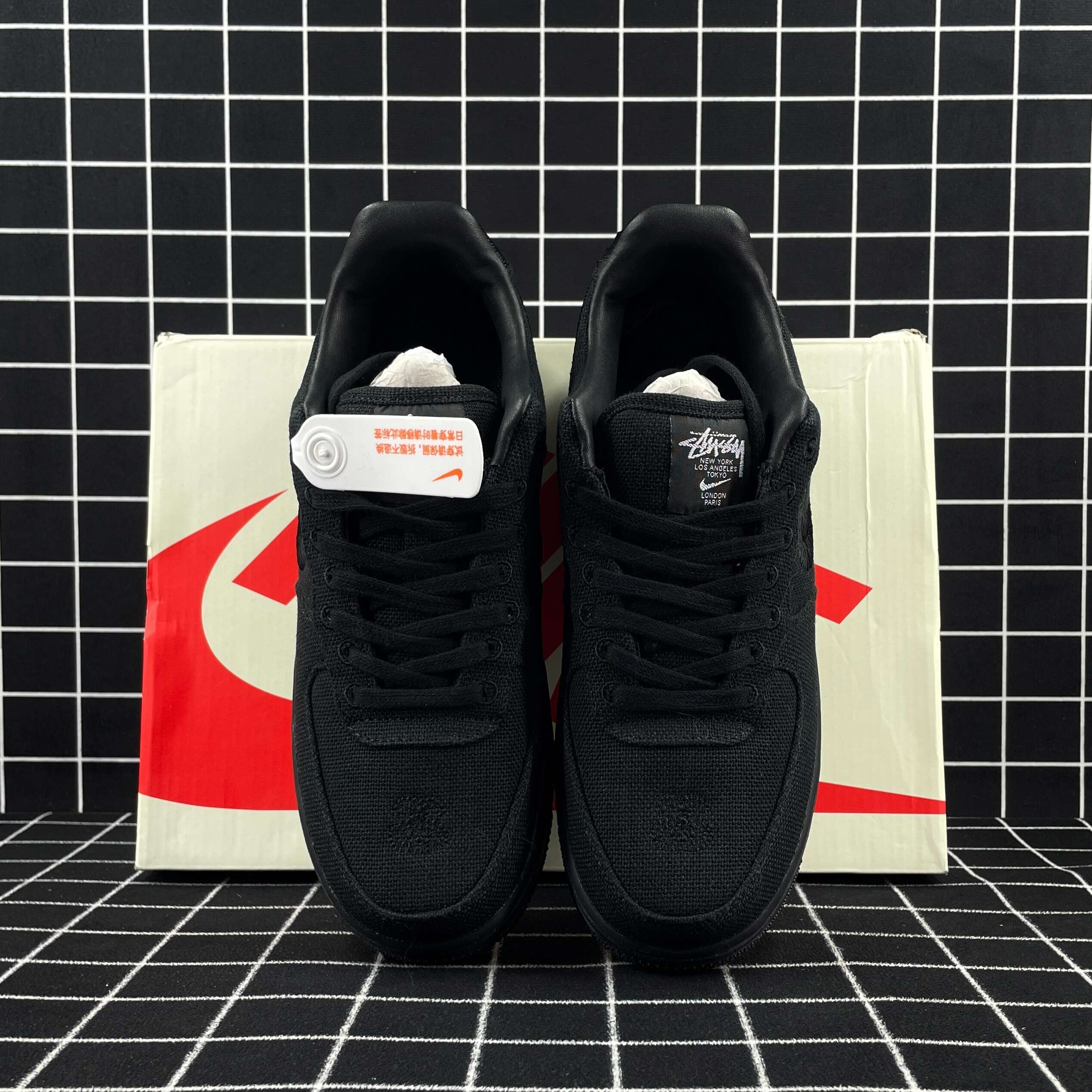 Stussy x Nike Air Force 1 Low Black Replica