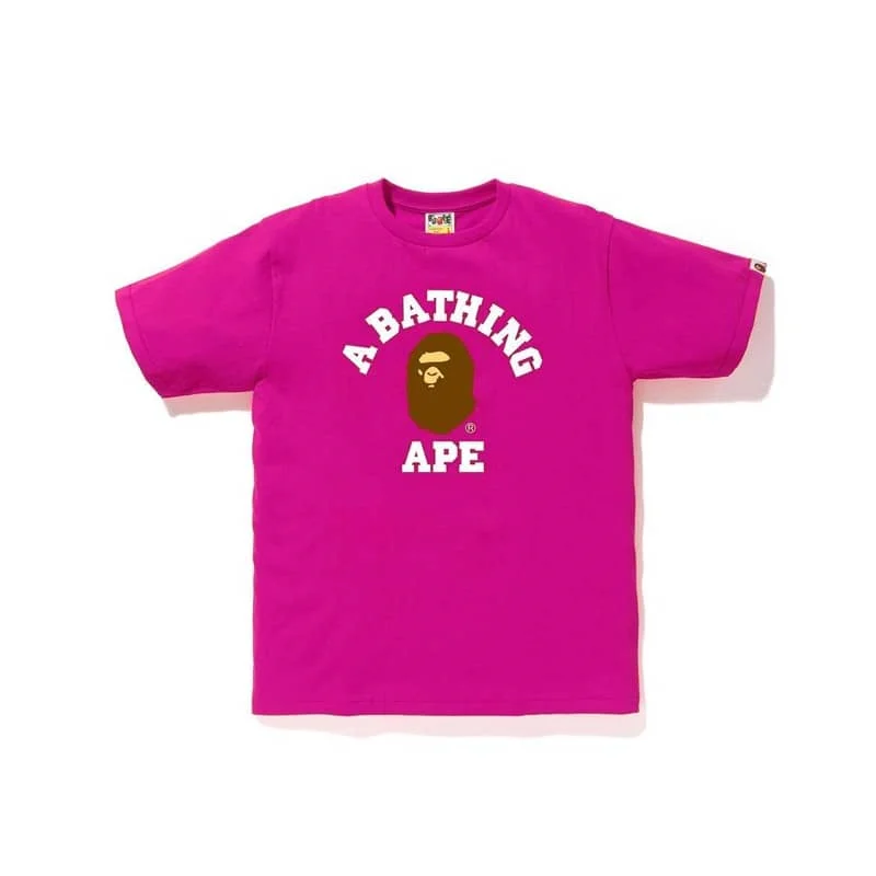 2023 APE Classic Brown Ape Letter Print Cotton Couple Summer T to Shirt Style 4