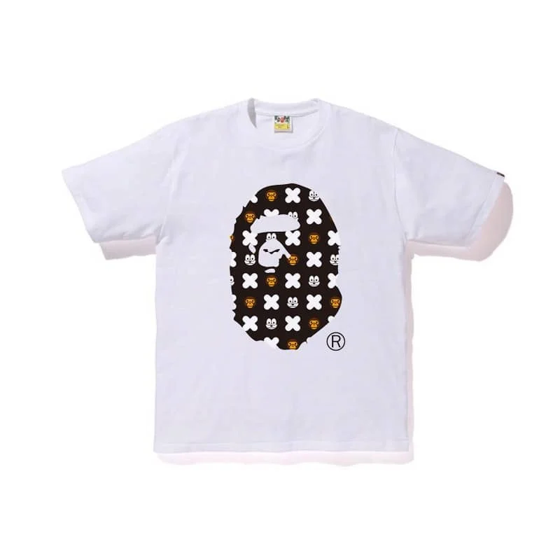 2023 APE Orange Lightning Brown Ape Print Loose Cartoon T to Shirt Unisex Style 26