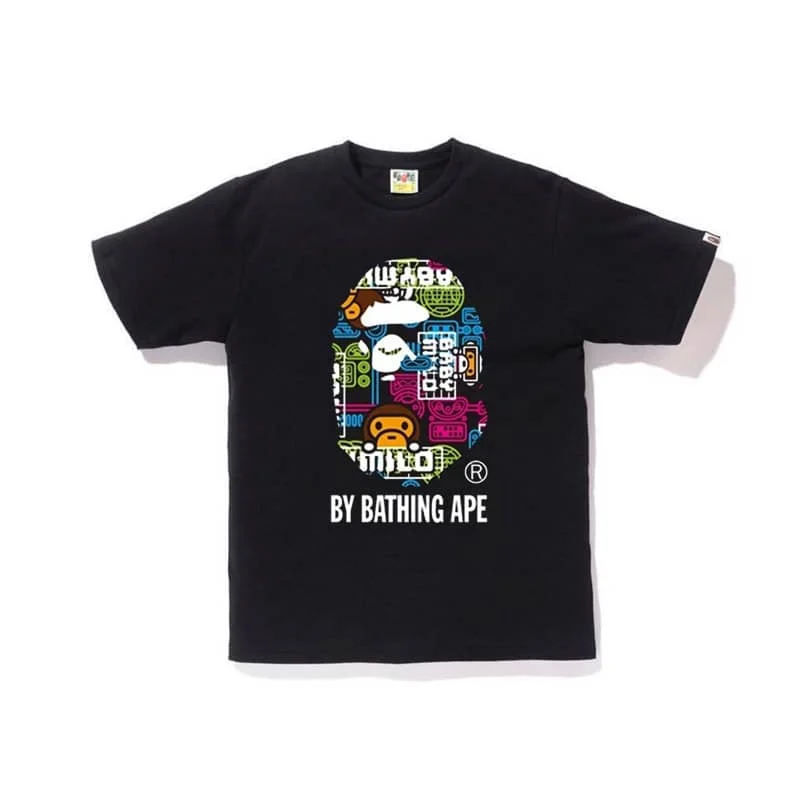 2023 APE Orange Lightning Brown Ape Print Loose Cartoon T to Shirt Unisex Style 27