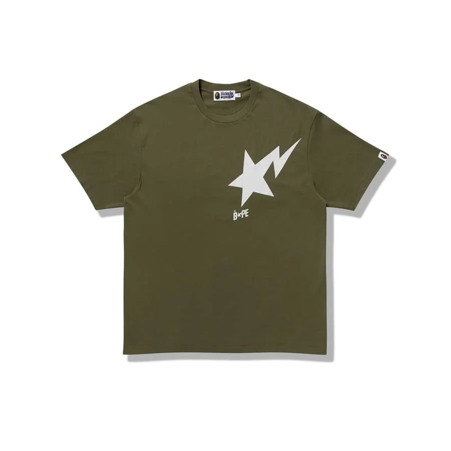 2023 APE Orange Lightning Brown Ape Print Loose Cartoon T to Shirt Unisex Style 29