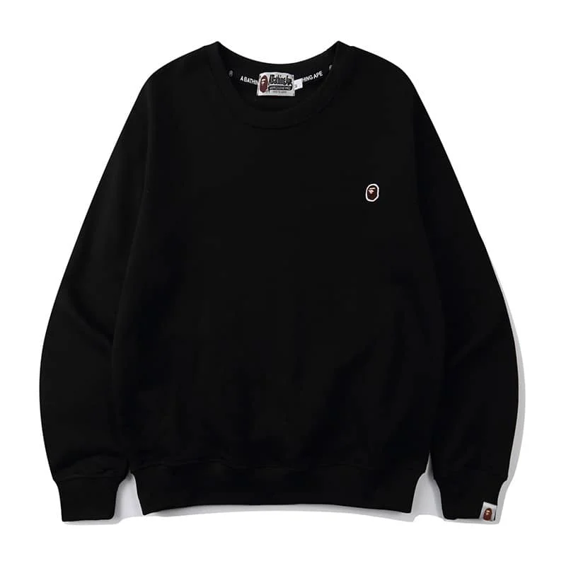 2024 APE Embroidered Logo Crew Neck Sweater Unisex Outerwear Style 10