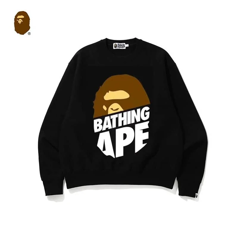 2024 APE Embroidered Logo Crew Neck Sweater Unisex Outerwear Style 16