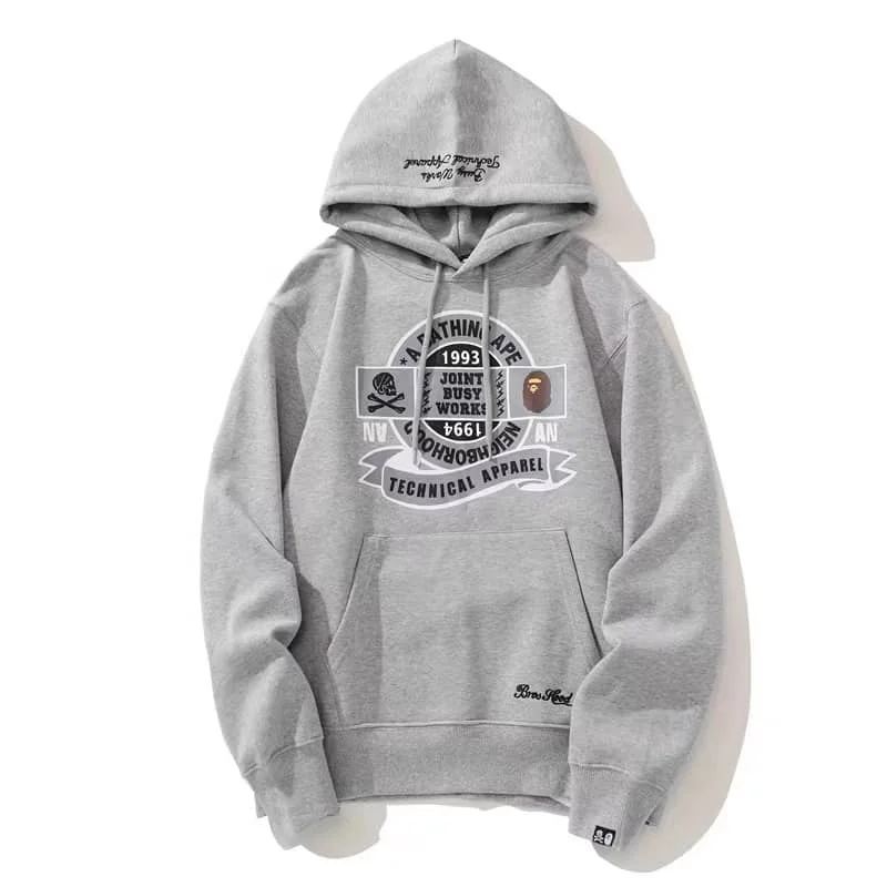 2024 APE Kangaroo Hoodie Unisex Fleece Sweater Autumn Winter Style 1