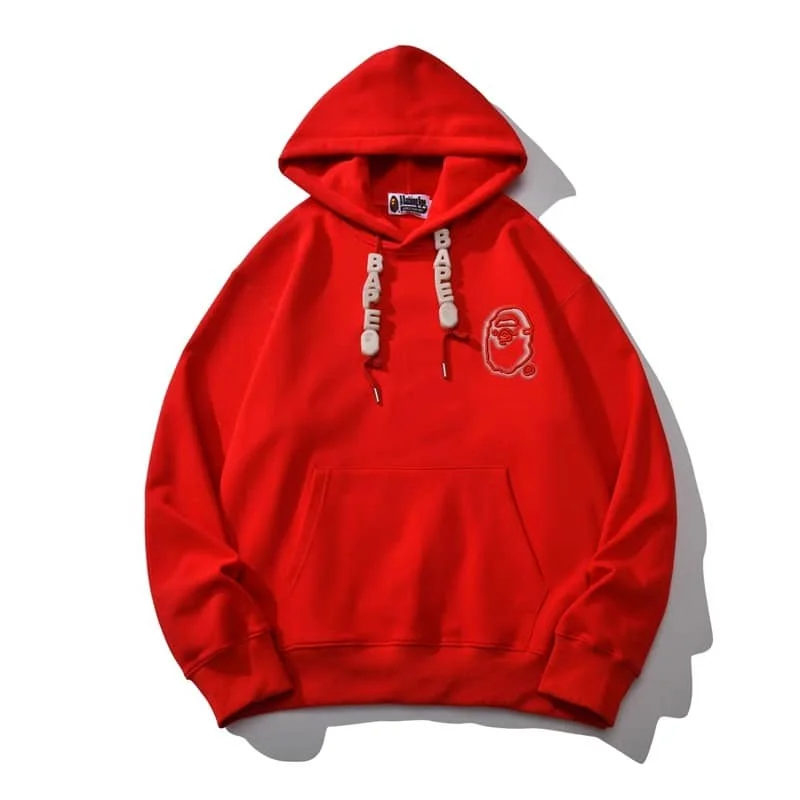 APE 30th Anniversary Neon Embroidery Bead Kangaroo Hoodie Unisex Style 1
