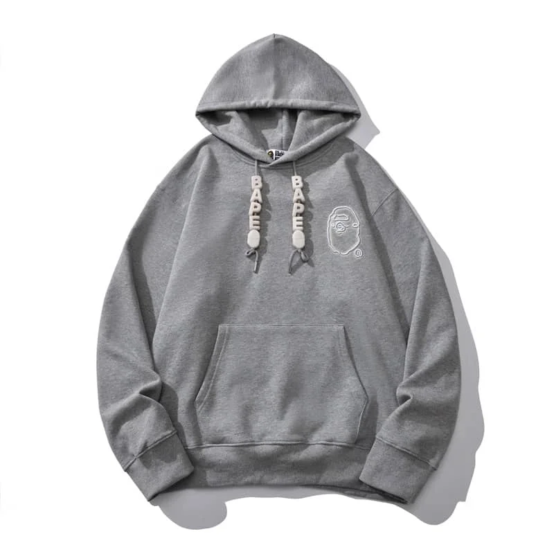 APE 30th Anniversary Neon Embroidery Bead Kangaroo Hoodie Unisex Style 2