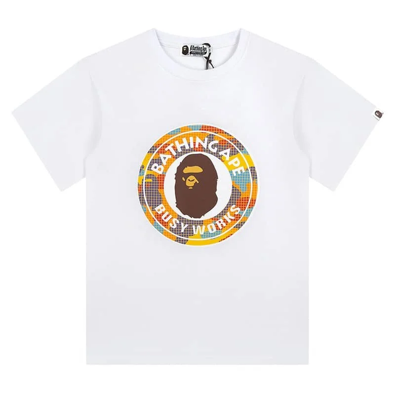 APE Camo Ape Head Print Cotton Casual Fashion T to Shirt Unisex Style 28