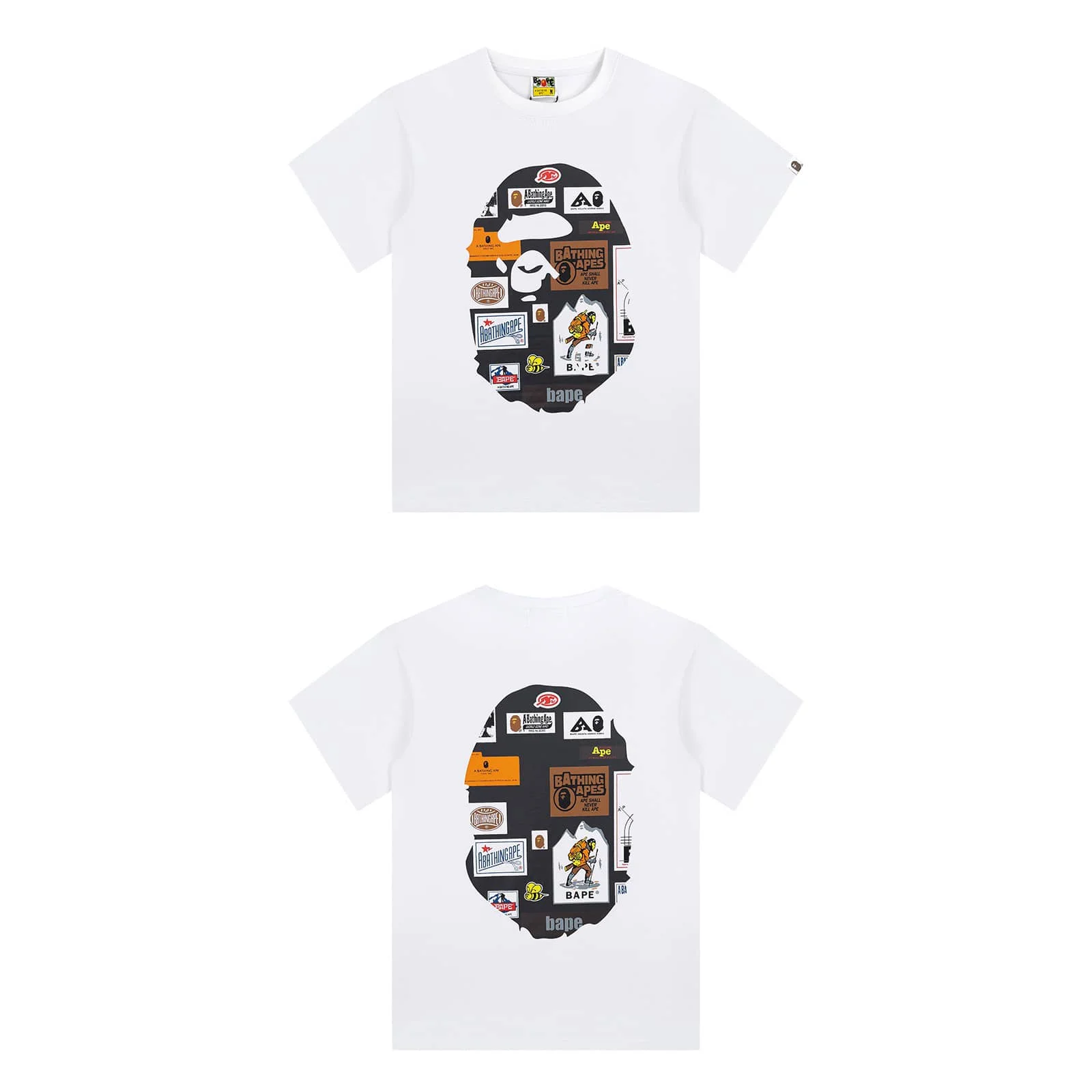 APE Camo Ape Head Print Cotton Casual Fashion T to Shirt Unisex Style 33