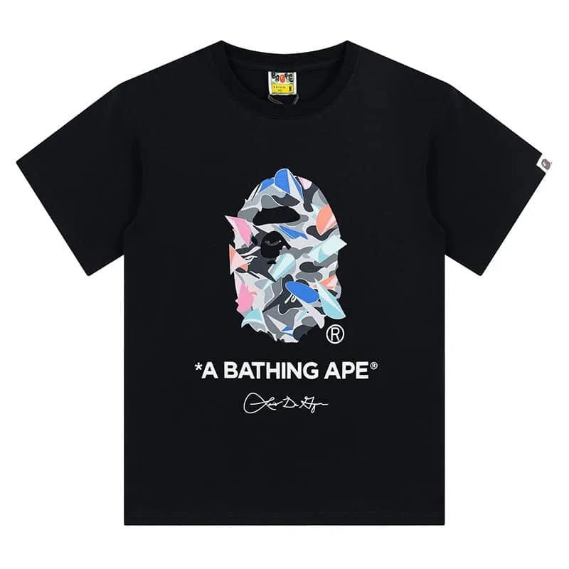 APE Camo Ape Head Print Cotton Casual Fashion T to Shirt Unisex Style 41