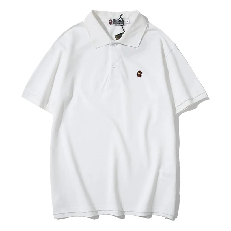 APE Classic Embroidered Small Ape Polo Shirt Casual T to Shirt Unisex Style 1