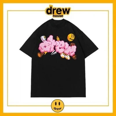 Drew House Short Sleeve T-Shirt Cotton Loose Unisex Summer Style 11