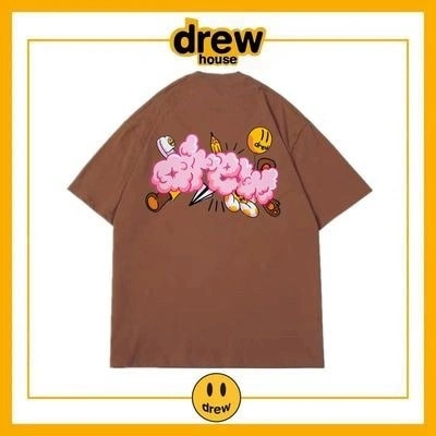 Drew House Short Sleeve T-Shirt Cotton Loose Unisex Summer Style 16