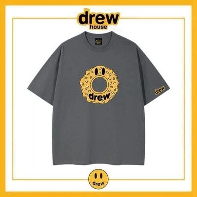 Drew House Short Sleeve T-Shirt Print Unisex Cotton Loose Summer Style 13