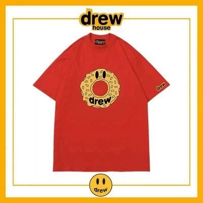Drew House Short Sleeve T-Shirt Print Unisex Cotton Loose Summer Style 18