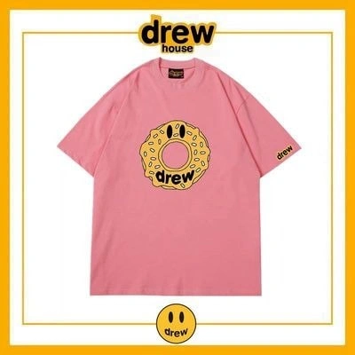 Drew House Short Sleeve T-Shirt Print Unisex Cotton Loose Summer Style 19