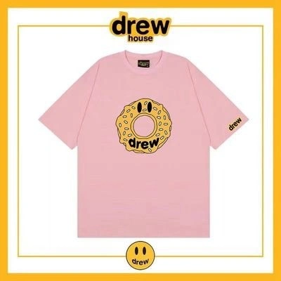 Drew House Short Sleeve T-Shirt Print Unisex Cotton Loose Summer Style 2