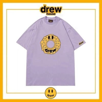Drew House Short Sleeve T-Shirt Print Unisex Cotton Loose Summer Style 8