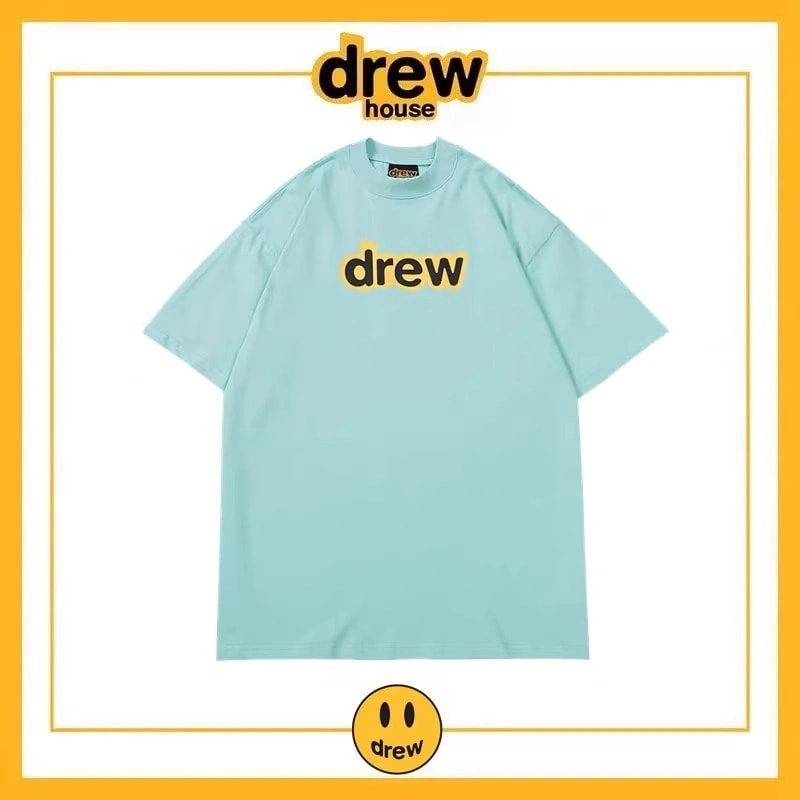 Drew House Short Sleeve T-Shirt Unisex Cotton Loose Base Layer Style 13