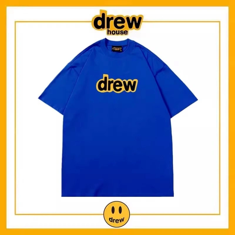 Drew House Short Sleeve T-Shirt Unisex Cotton Loose Base Layer Style 18