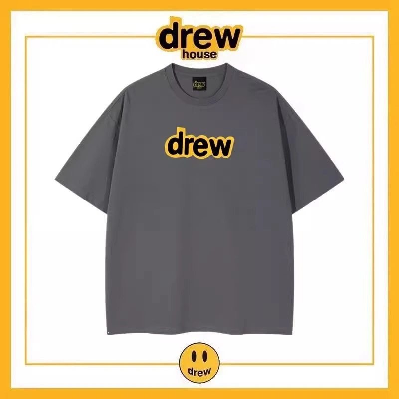 Drew House Short Sleeve T-Shirt Unisex Cotton Loose Base Layer Style 21