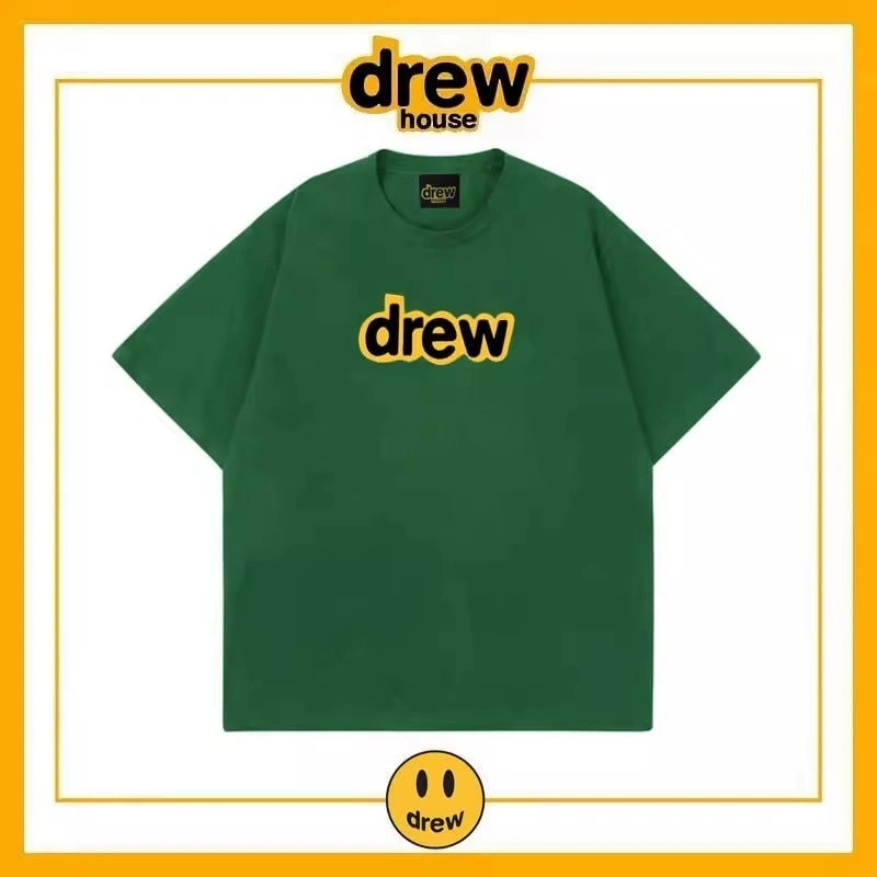 Drew House Short Sleeve T-Shirt Unisex Cotton Loose Base Layer Style 24
