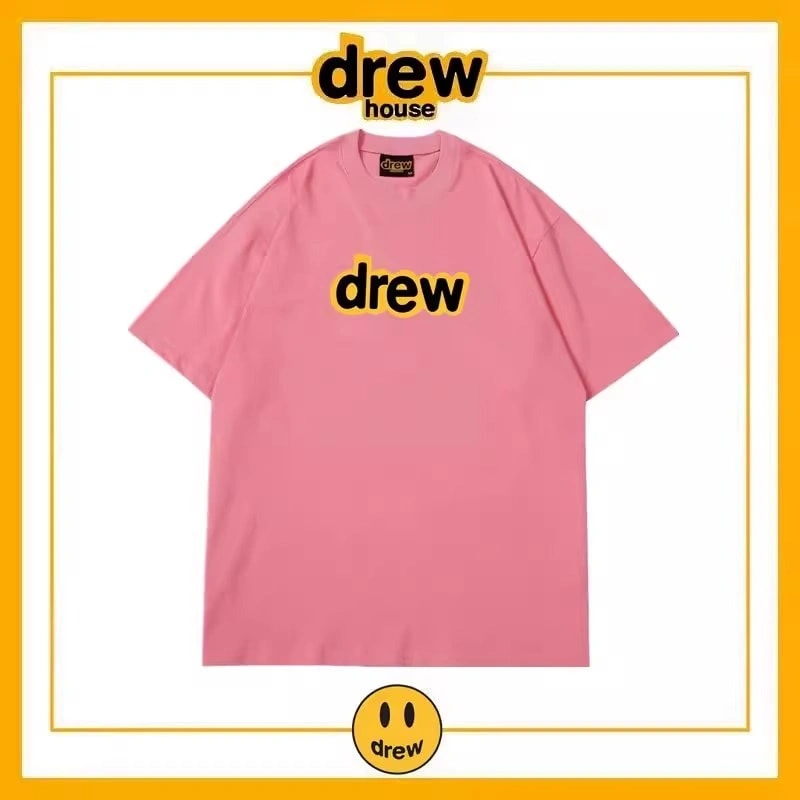 Drew House Short Sleeve T-Shirt Unisex Cotton Loose Base Layer Style 4