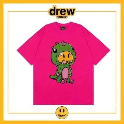 Drew House Short Sleeve T-Shirt Unisex Cotton Loose Base Style 11