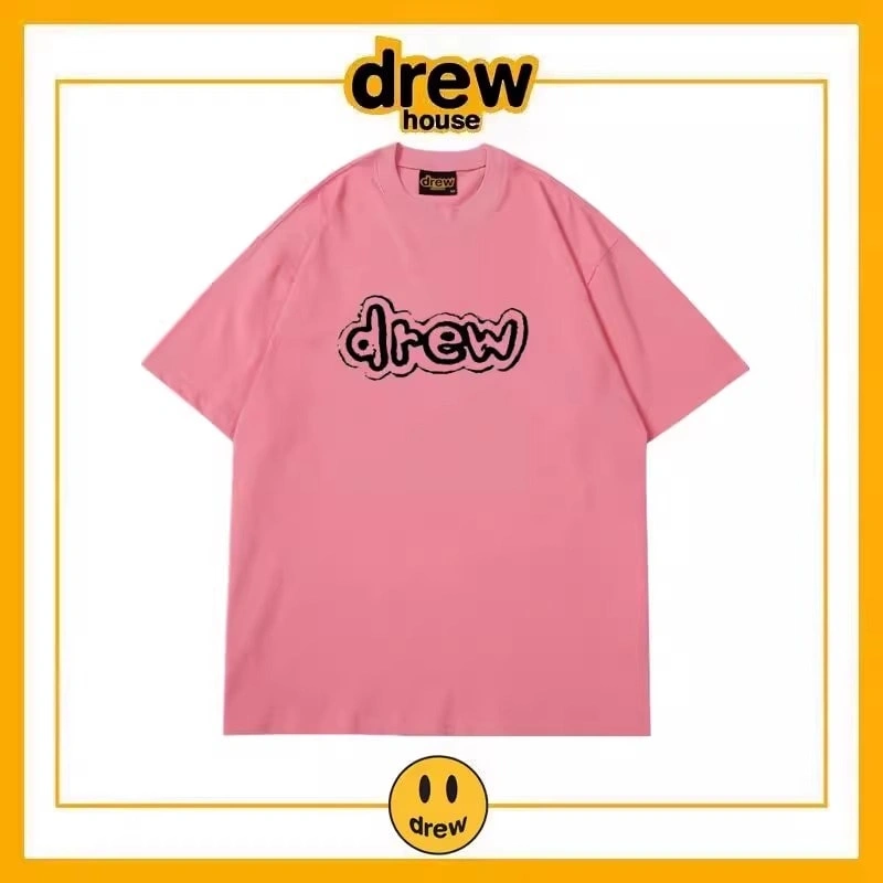 Drew House Short Sleeve T-Shirt Unisex Cotton Loose Tee Style 19