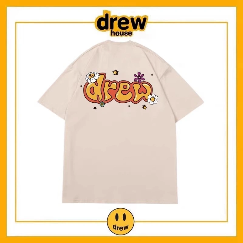 Drew House Short Sleeve T-Shirt Unisex Cotton Print Casual Top Style 20