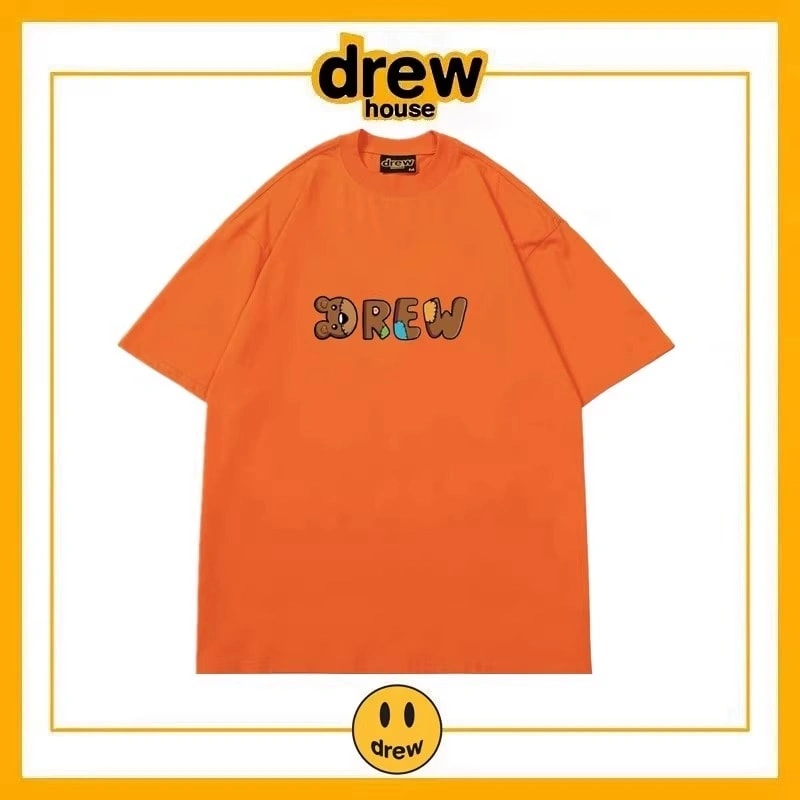 Drew House Simple Letter Short Sleeve T-Shirt Unisex Cotton Summer Style 15