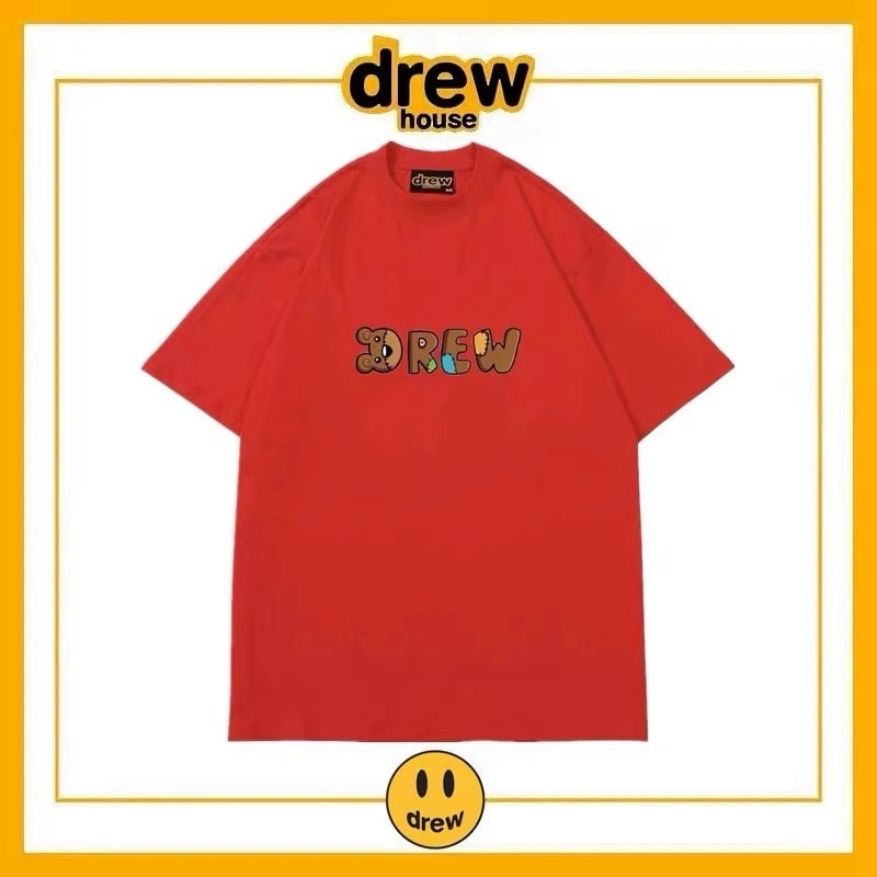 Drew House Simple Letter Short Sleeve T-Shirt Unisex Cotton Summer Style 2