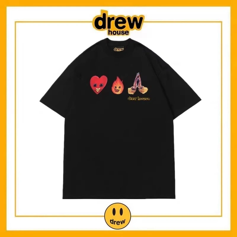 Drew House Summer Short Sleeve T-Shirt Cotton Loose Unisex Top Style 10