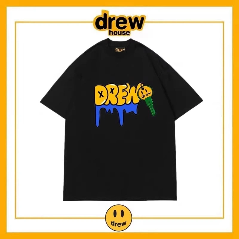 Drew House Summer Short Sleeve T-Shirt Unisex Cotton Top Style 12