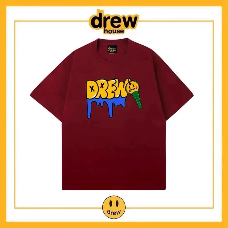 Drew House Summer Short Sleeve T-Shirt Unisex Cotton Top Style 4