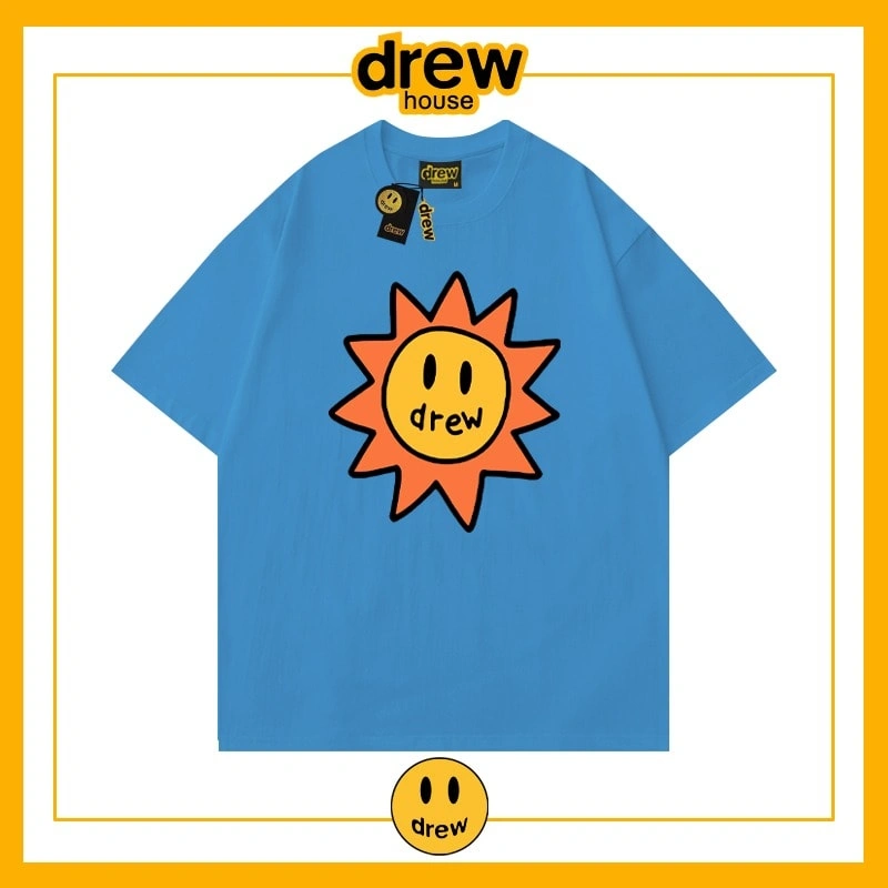 Drew Summer Flame Short Sleeve T-Shirt Unisex Cotton Base Style 10