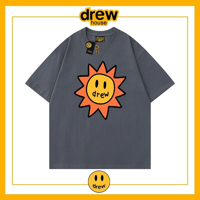 Drew Summer Flame Short Sleeve T-Shirt Unisex Cotton Base Style 22