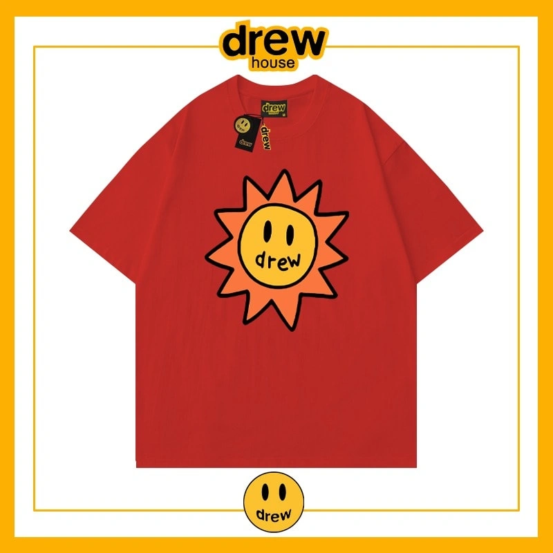 Drew Summer Flame Short Sleeve T-Shirt Unisex Cotton Base Style 7
