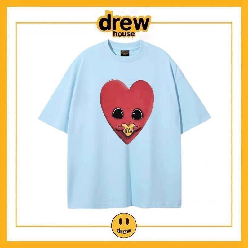 Drew Summer Flame Short Sleeve T-Shirt Unisex Cotton Top Style 5