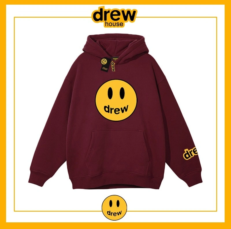 Drew Sweatshirt Hooded Unisex Cotton Loose Pullover Fleece Jacket Style 1