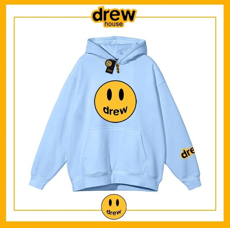Drew Sweatshirt Hooded Unisex Cotton Loose Pullover Fleece Jacket Style 6