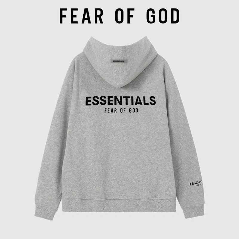 FOG Essentials 3D Letter Hooded Sweatshirt Unisex American Jacket Style 3