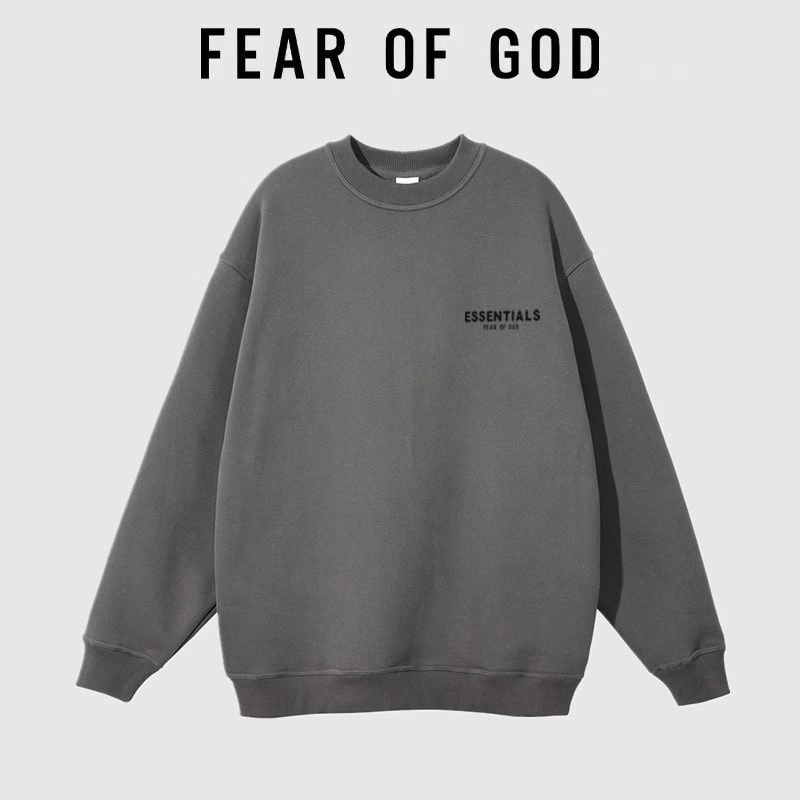 FOG Essentials Mini Logo Sweatshirt Unisex Streetwear Autumn Top Style 1