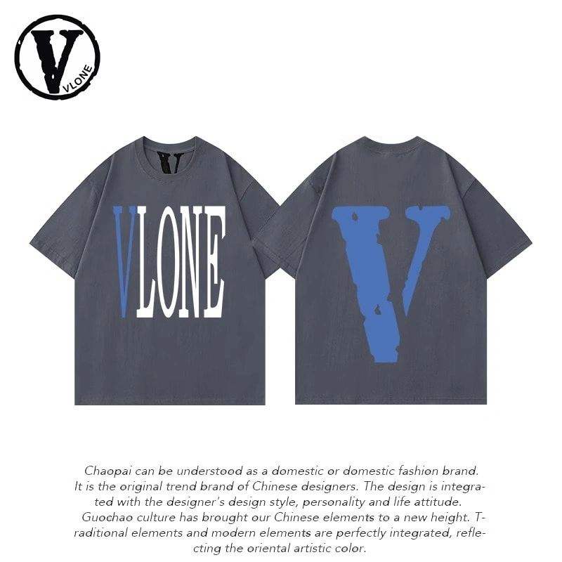 Vlone Orval Big V Short Sleeve Sunflower Vine Original Loose Cotton Couple Trend Style 11