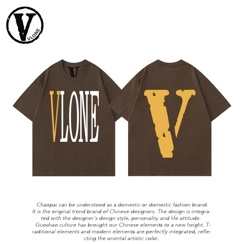 Vlone Orval Big V Short Sleeve Sunflower Vine Original Loose Cotton Couple Trend Style 2