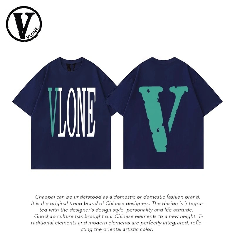 Vlone Orval Big V Short Sleeve Sunflower Vine Original Loose Cotton Couple Trend Style 7